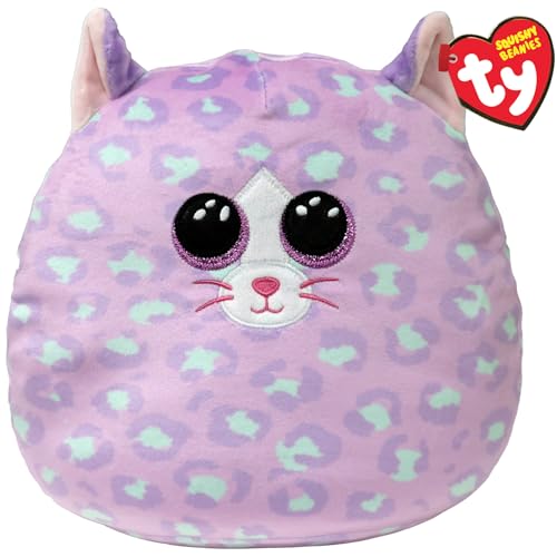 TY Cassidy Cat Squish a Boo 14 Inches - Squishy Beanies for Kids, Baby Soft Plush Toys - Collectible Cuddly Stuffed Teddy von TY