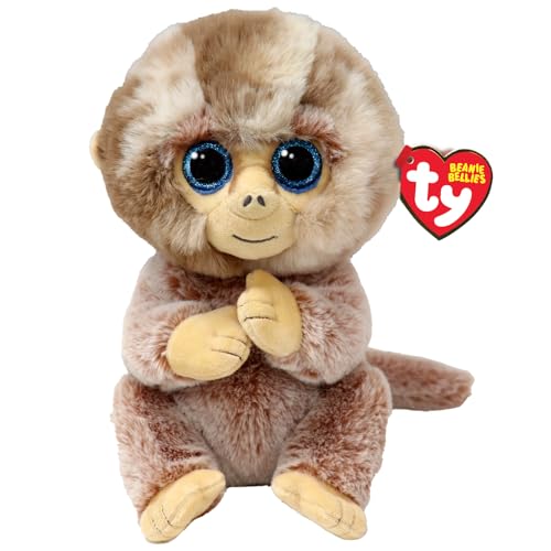 Ty Stubby AFFE Beanie Bellies Medium 24cm - Quetschbare Beanie Baby Weiche Pluschtiere - Sammelbares Kuscheliges Stofftier von TY