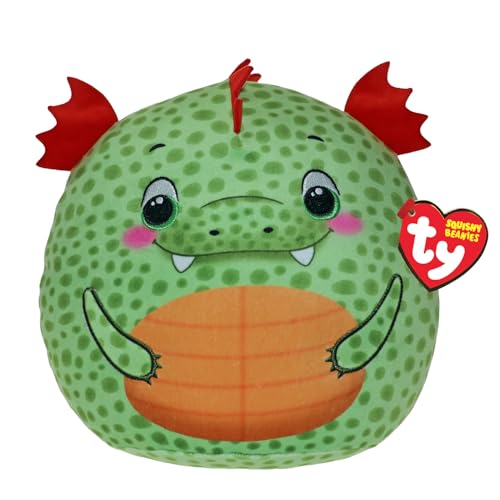 TY Squishy Beanies – Griffin der Drache – weiches Plüschkissen mit grünen Augen – Geschenkidee für Groß und Klein – zum Sammeln – 22 cm – T39417 TY Squishy Beanies – Griffin der Drache – weiches Plüschkissen mit grünen Augen – Geschenkidee für Groß und Klein – zum Sammeln – 22 cm – T39417 von TY