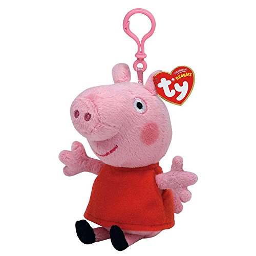 Ty 46131 Pig Peppa Wutz Plüschclip, Mehrfarbig von TY