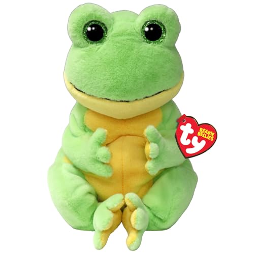 TY Snapper Frosch Beanie Bellies Medium 24cm - Quetschbare Beanie Baby Weiche Pluschtiere - Sammelbares Kuscheliges Stofftier von TY