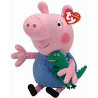 Ty - Beanie Babies Licensed - Peppa Pig - George Pig, 15cm, regular von Ty