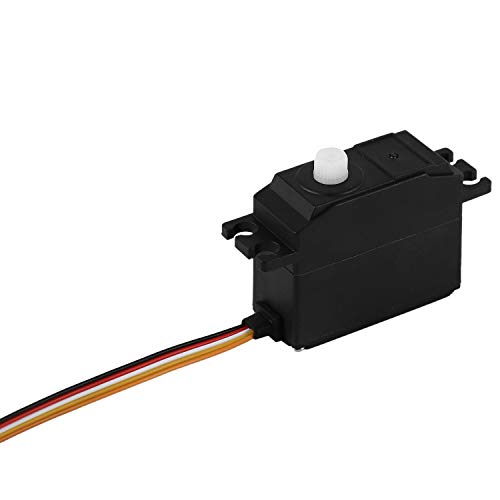 Tyatocepy 25G Kunststoff Servo Lenk Getriebe Servo Fuer 1/12 12428 12423 12628 Rc Auto Modell Lenkung Teil Zubehör Mini Rc Servo von Tyatocepy