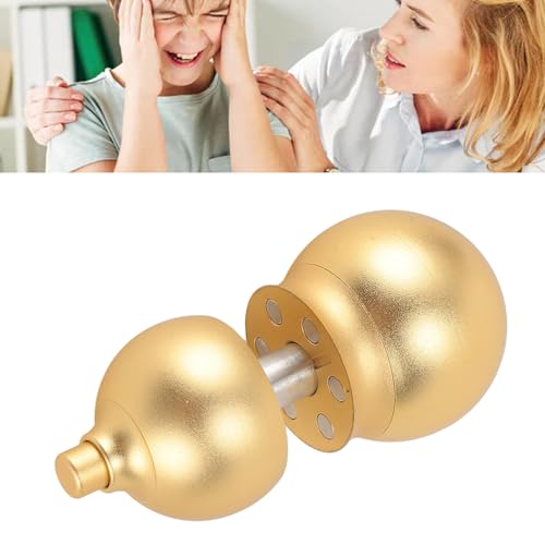 Magnetschwebe-Spielzeug, 3-in-1-Aluminiumlegierung, tragbares Fingerspitzen-Gyroskop, schwebendes Fidget-Spielzeug mit oberer Spindel (Gold) von Tyenaza