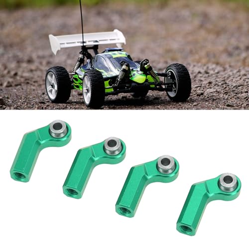 Tyenaza 4 Set RC Link Rod End, Aluminium-Chassis-Lenklenkstab-Lenkstab-Rodendenden/Biegungstabenden für 1/10 RC Crawler SCX10 4 Capra VS4-10 Wraith (Green) von Tyenaza