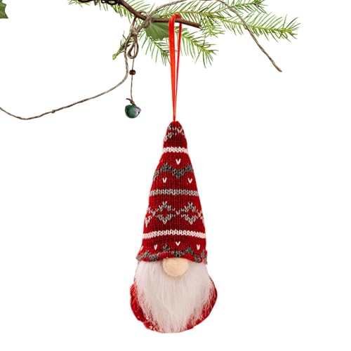 4 Stück Plüsch Wichtel Gnom Weihnachten Deko Christmasdecorations Christbaumschmuck Weihnachtsbaumzwerge Zum Aufhänge 3D Gefüllte Zwergenornamente Heimdekoration von Tyinerc