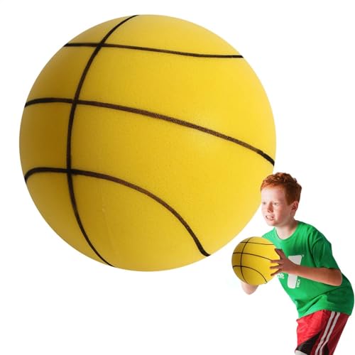 Tyinerc Silent Ball Basketball | Leichter Spielzeug-Silent-Ball-Spaß Für Den Innenbereich | Geschenk Für Das Training Von Kindern Und Erwachsenen, Indoor-Basketball von Tyinerc