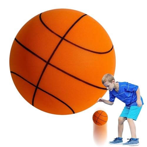 Tyinerc Silent Ball Basketball | Leichter Spielzeug-Silent-Ball-Spaß Für Den Innenbereich | Geschenk Für Das Training Von Kindern Und Erwachsenen, Indoor-Basketball von Tyinerc