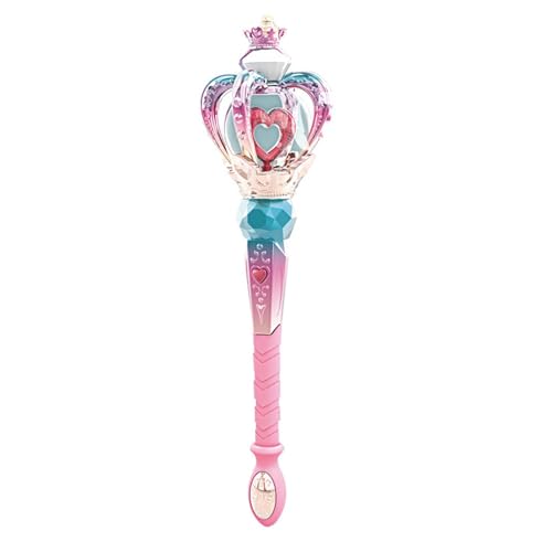 Tyinerc Zauberstab für Kinder - Prinzessin Krone Zauberstab Spielzeug | Engelsstab-Sticks mit Licht und Ton, funkelnder Mädchen-Kostümstab für Halloween, Weihnachts-Cosplay von Tyinerc