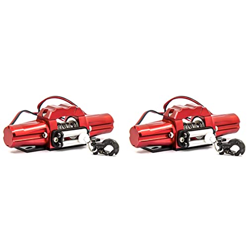 Tynmoel 2X Doppelmotor Metall Simulierte Winde für 1/10 RC Raupenwagen D90 Axial SCX10 TRX4 KM2 Teile Zubehör von Tynmoel