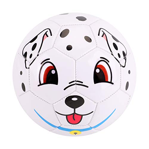 U&C Planet Größe 3 Fußball Kleinkinder Spotted Dog Fußball mit Pumpe 3-8 Jahre im Freien Sport Training Kinder kleine Fußbälle für Kinder Spielen Spielzeug Ball Ideal für Innen- und Außenbereich von U&C Planet