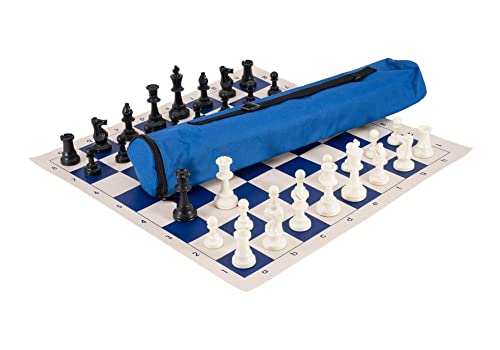 U.S. Chess Quiver Schach-Set Kombination – dreifach gewichtet (blau) von U.S. CHESS