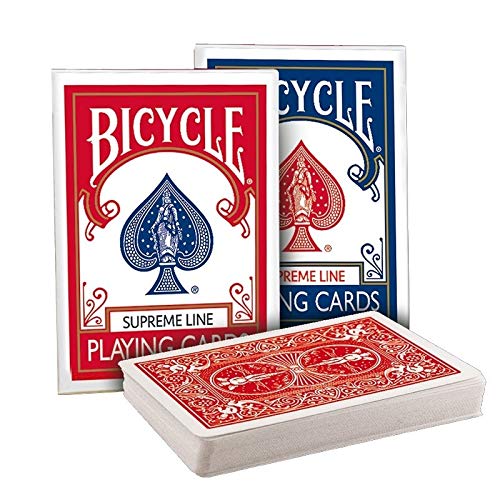 SOLOMAGIA Bicycle - Supreme Line - Set of Red and Blue Back Decks with Card Bag von U.S.P.C.C.