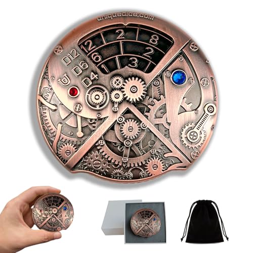 UD Einzigartiges Roulette-Würfel, Metall, mechanischer Spinner, DND-Roller, D&D, Spinner D20, All-in-One, DND-Würfel D6, D8, D10, D12 für Dungeons and Dragons TRPG UD Einzigartiges Roulette-Würfel, Metall, mechanischer Spinner, DND-Roller, D&D, Spinner D20, All-in-One, DND-Würfel D6, D8, D10, D12 für Dungeons and Dragons TRPG von UD UNIQUE DICE