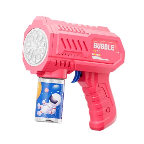 Seifenblasenmaschine für Kinder, Automatischer Seifenblasenmaschine Bubble Machine Seifenblasenpistole Seifenblasenspielzeug für Kinder, Kinder 2-12 Jahre Geburtstag Hochzeit (Rosa) von UDIYO