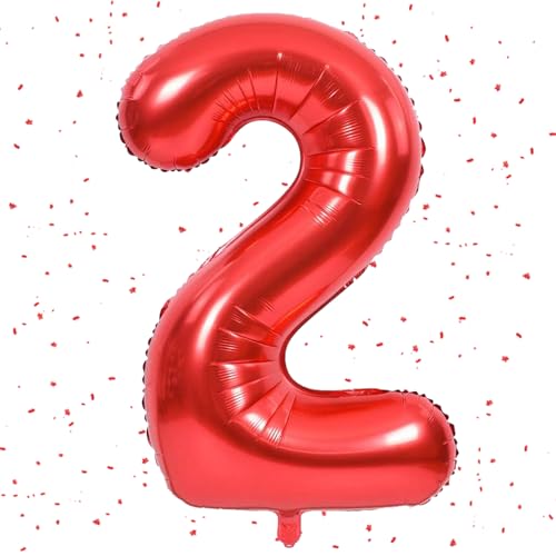 Zahlen Luftballon Rot,Rot luftballon 2, 40 Zoll Folienballon 2,202cm rot Zahlenballon 2 Helium Ballon luftballons 2 Geburtstag für 2 Jahre Geburtstagsdeko Kinder Mädchen Junge Zahlen Luftballon Rot,Rot luftballon 2, 40 Zoll Folienballon 2,202cm rot Zahlenballon 2 Helium Ballon luftballons 2 Geburtstag für 2 Jahre Geburtstagsdeko Kinder Mädchen Junge von UDRKFOPK