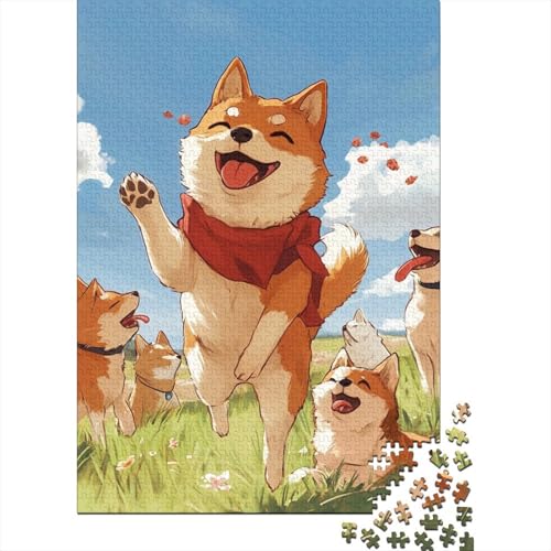 Akita-Hund Puzzle 1000-teilige Schwer Puzzle Spielzeug Lernspiel Impossible Herausforderungsspielzeug Für Erwachsene Und Kinder in Bewährter 1000pcs (75x50cm) von UENDOKRNN