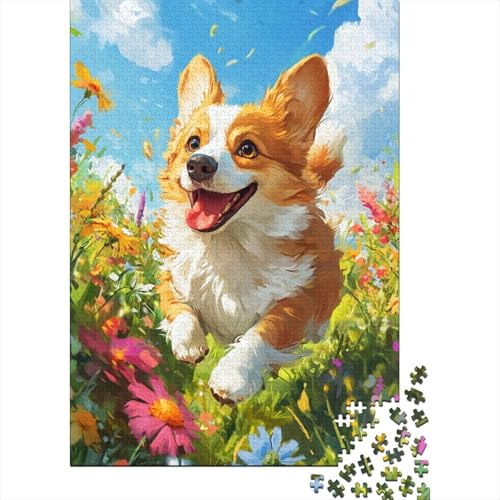 Corgi Puzzles 1000 Teile Schwer Puzzle Spielzeug Lernspiel Impossible Herausforderungsspielzeug Für Erwachsene Und Kinder Ab 12 Jahren 1000pcs (75x50cm) von UENDOKRNN