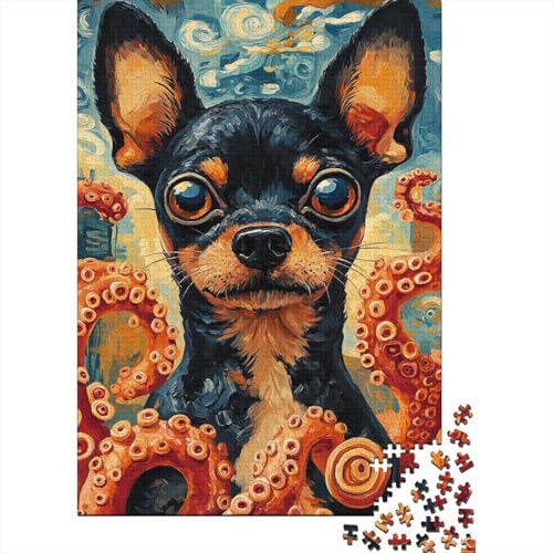 Dobermannn Puzzles 1000-teilige Schwer Puzzle Spielzeug Lernspiel Impossible Herausforderungsspielzeug Für Erwachsene Kinder 1000pcs (75x50cm) von UENDOKRNN