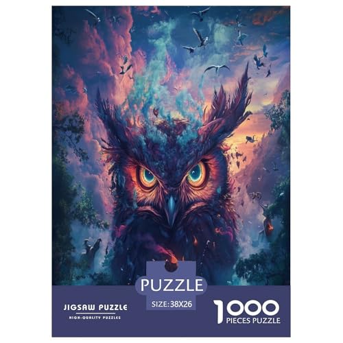 Eule Puzzle 1000 Teile Schwer Puzzle Spielzeug Lernspiel Impossible Herausforderungsspielzeug Für Erwachsene Und Kinder Ab 12 Jahren 38x26cm/1000pcs Eule Puzzle 1000 Teile Schwer Puzzle Spielzeug Lernspiel Impossible Herausforderungsspielzeug Für Erwachsene Und Kinder Ab 12 Jahren 38x26cm/1000pcs von UENDOKRNN