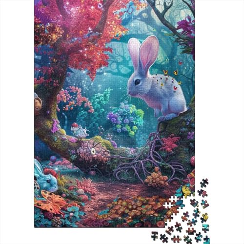 Hase Puzzles 1000 Teile Schwer Puzzle Spielzeug Lernspiel Impossible Herausforderung Spielzeug Für Erwachsene Und Kinder Ab 12 Jahren 1000pcs (75x50cm) von UENDOKRNN