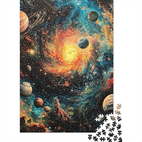 Kosmisches Weltall Puzzle 1000-teilige Schwer Puzzle Spielzeug Lernspiel Impossible Herausforderungsspielzeug Für Erwachsene Und Kinder Ab 12 Jahren 1000pcs (75x50cm) von UENDOKRNN