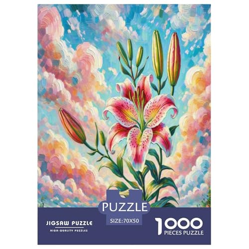 Lilie Puzzle 1000 Teile Schwer Puzzle Spielzeug Lernspiel Impossible Herausforderungsspielzeug Für Erwachsene Und Kinder Ab 14 Jahren 70x50cm/1000pcs Lilie Puzzle 1000 Teile Schwer Puzzle Spielzeug Lernspiel Impossible Herausforderungsspielzeug Für Erwachsene Und Kinder Ab 14 Jahren 70x50cm/1000pcs von UENDOKRNN