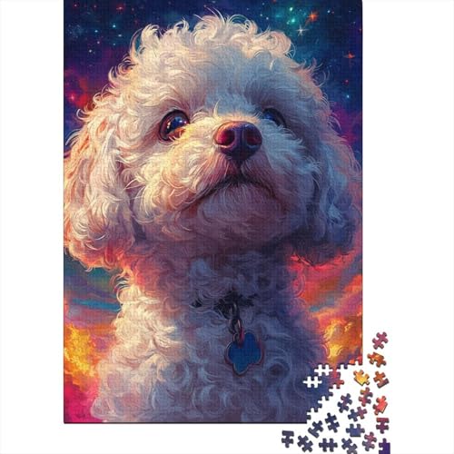 Malteserr Hund Puzzles 1000 Teile Schwer Puzzle Spielzeug Lernspiel Impossible Herausforderung Spielzeug Für Erwachsene Und Kinder in Bewährter 1000pcs (75x50cm) von UENDOKRNN