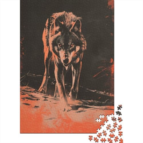 Wolf Puzzle 1000 Teile Puzzle Für Erwachsene Und Kinder Ab 14 Jahren,Puzzlespiel Erwachsenen Puzzlespiel Puzzel 1000pcs (75x50cm) von UENDOKRNN