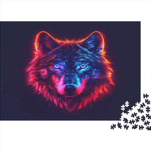 Wolf Puzzlespiel 1000 Teile Jigsaw Puzzle 1000 Puzzle FüR Erwachsene Kinder Senioren Erwachsenen Puzzlespiel Puzzel 1000pcs (75x50cm) von UENDOKRNN