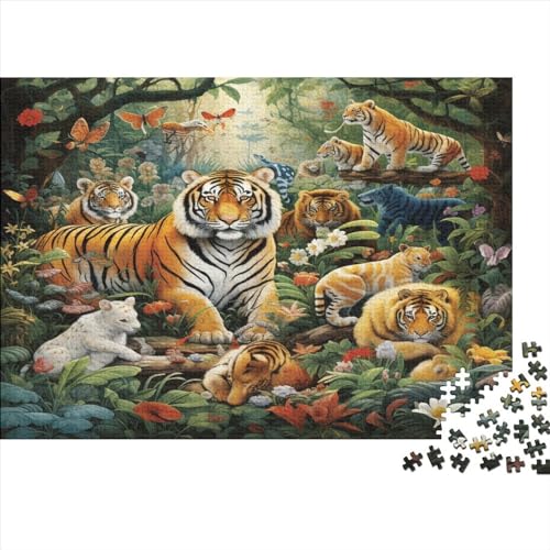 Dschungeltiere Puzzle 1000 Teile Erwachsene, Puzzlespiel Jigsaw Puzzles Erwachsenen Puzzlespiel Puzzel 1000pcs (75x50cm) von UFAZEHDNS