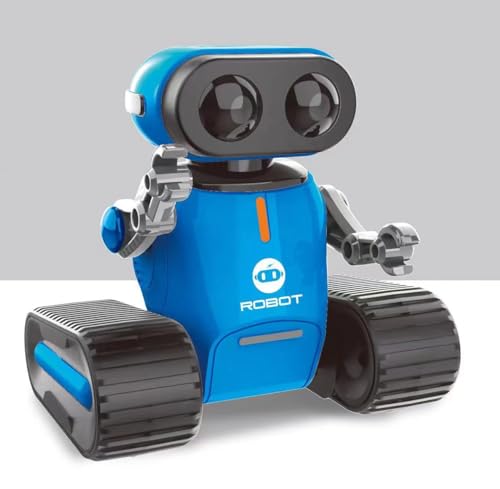 Roboter Kinder Spielzeug, Wiederaufladbares Ferngesteuerter Roboter mit Lichteffekte, LED-Augen, Musik Tanz und Herausnehmbarer Akku, RC Robot Spielzeug Geschenk für Jungen Mädchen ab 3 Jahre von UFLYTOO LA