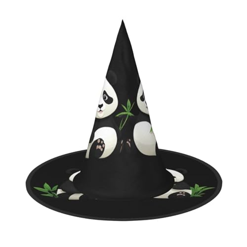 UFhgjjb 1 x Halloween-Hexenhut – Baby-Panda isst Bambus, Volldruck, Hexen-Dekor, Party-Kostüm, Cosplay, Rollenspiel, Festival, Karnevalshut UFhgjjb 1 x Halloween-Hexenhut – Baby-Panda isst Bambus, Volldruck, Hexen-Dekor, Party-Kostüm, Cosplay, Rollenspiel, Festival, Karnevalshut von UFhgjjb