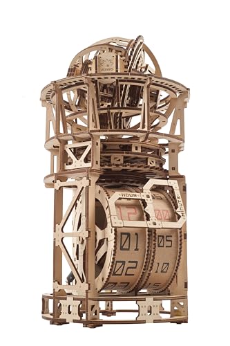 UGEARS Sky Watcher Tourbillon Tischuhr - Funktionale 3D Holzpuzzle für Erwachsene Mechanisches Uhren-Kit - DIY Montage Holzmodell-Bausätze zum Bauen - 3D Puzzle Geschenk zum Vatertag - 338 Teile UGEARS Sky Watcher Tourbillon Tischuhr - Funktionale 3D Holzpuzzle für Erwachsene Mechanisches Uhren-Kit - DIY Montage Holzmodell-Bausätze zum Bauen - 3D Puzzle Geschenk zum Vatertag - 338 Teile von UGEARS