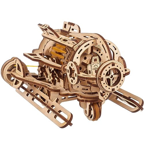 UGEARS Steampunk U-Boot - Ugears hölzerne 3D Puzzles für Erwachsene - Mechanisches Holzmodell - Gehirnjogging einzigartige Puzzles - pädagogische und kreative Baukästen für Erwachsene von UGEARS