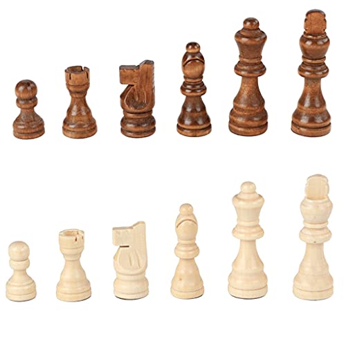 Schach, Holzschachfiguren, magnetische Holzschachfiguren, nur 3-Zoll-Königsfiguren, Schachspiel, Bauernfiguren, Schachbrett-Set von UGKSBDVJK