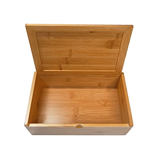 Schachbrett-Set, tragbare Aufbewahrungsbox/-Box aus Holz für Schachfiguren, Aufbewahrungsbox aus Bambus für Teeverpackungen, Aufbewahrungsbox für Geschenke – Innenhöhe 5 cm, Schachspiele von UGKSBDVJK