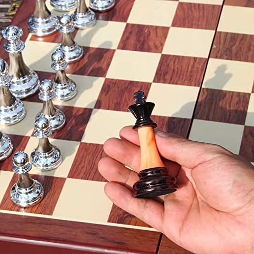 Schachspiel, 32 TLG. Schachfiguren König Höhe 8,9 cm, Schachspiele von UGKSBDVJK
