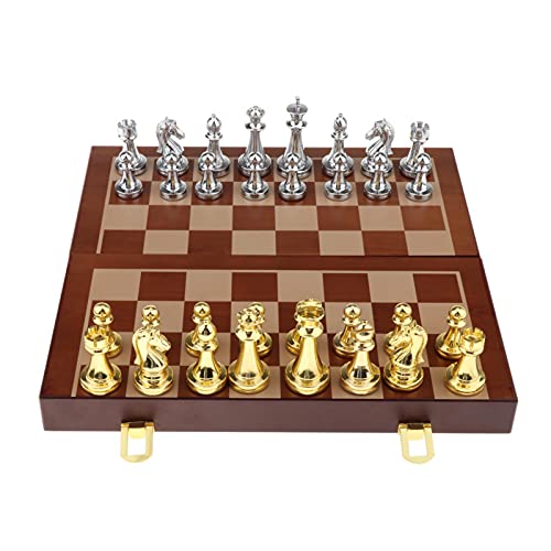 Schachspiel, Faltbares Schachbrettspielset mit Schachfiguren und Aufbewahrungsfächern für Kinder und Erwachsene, Leicht zu tragende Schachspiele, Internationale Schachfiguren/a von UGKSBDVJK