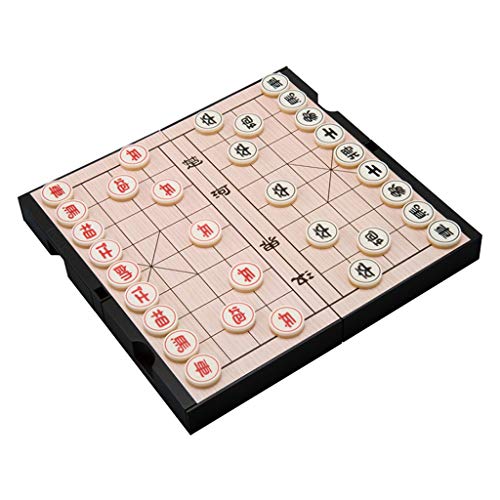 Schachspiel Holz Große natürliche Holzmaserung Rissbeständigkeit Behandlung Schachschülertraining Chinesisches Schach Schachspielbrettset von UGKSBDVJK