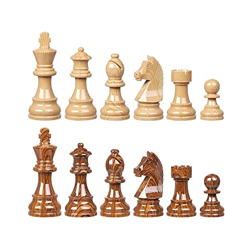 Schachspiel Internationale Schachfiguren aus Kunstharz, König 3,75 Zoll, Königin 3,2 Zoll, enthält König, Königin und andere Schachfiguren, Schachspiel in voller Größe von UGKSBDVJK