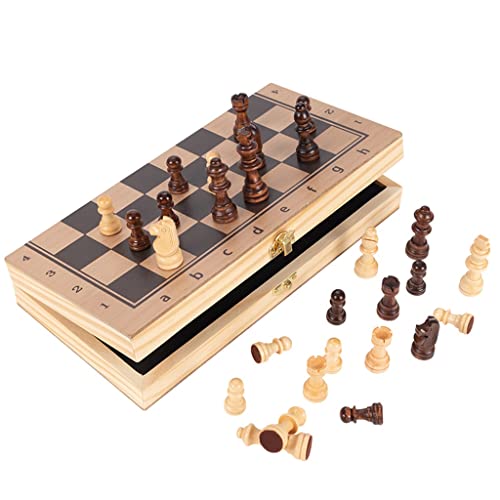 Schachspiel Schachspielset Schachbrett Holzschachspiel Magnetisches Reise-Klappbrettspiele Tragbare Geschenke für und Erwachsene Schachbrettspiel von UGKSBDVJK