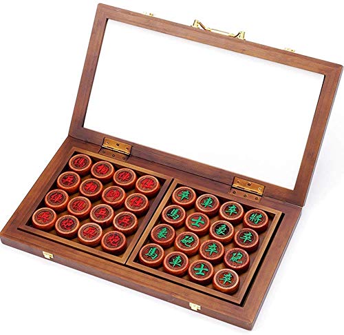 Schachspiele und Bretter, chinesisches rotes Holz, Faltschachtel, Go-Spiel, Xiang Qi, internationales Damespiel, Faltspielzeug, Geschenk, kein Magnet von UGKSBDVJK