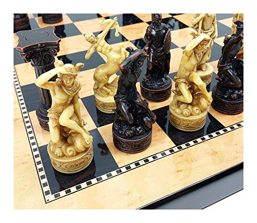 UGKSBDVJK Griechische Götter Mythologie Set von Schachfiguren handbemalt von UGKSBDVJK