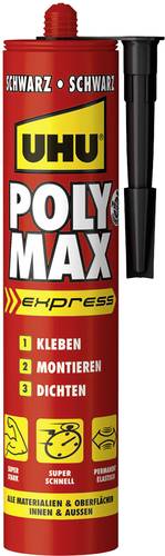 UHU POLY MAX EXPRESS Klebe- und Dichtmasse Herstellerfarbe Schwarz 47200 425g von UHU