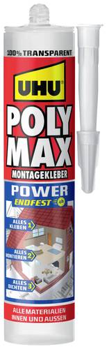 UHU Poly Max® Power Transparent Klebe- und Dichtmasse Herstellerfarbe Transparent 47855 300g von UHU