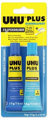 UHU Plus Schnellfest Zwei-Komponentenkleber 45700 35g von UHU