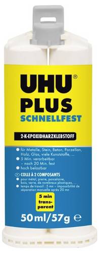 UHU Plus Schnellfest Zwei-Komponentenkleber 45740 50ml von UHU