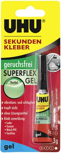 UHU SUPERFLEX GEL Sekundenkleber 45565 3g von UHU