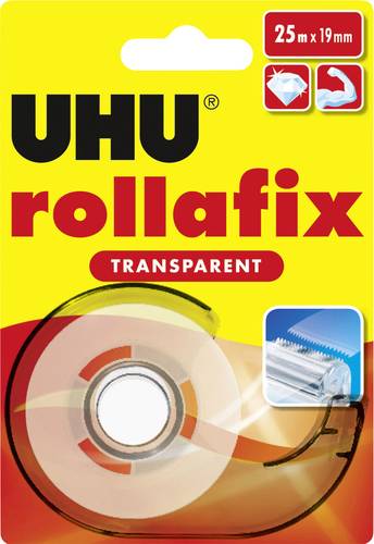 UHU rollafix 36965 Klebeband Transparent (L x B) 25m x 19mm von UHU